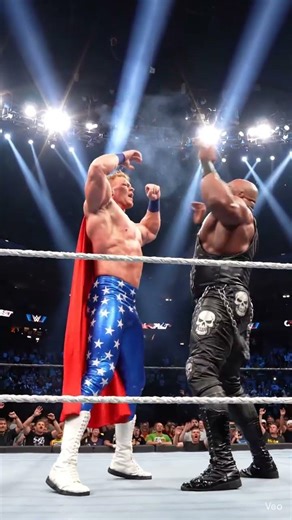 Explosive WWE slam fest! Powerbomb KO wins it! 🔥💥 #WrestleMania #wwe #nobatidao #ai