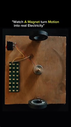 SCIENCE | HISTORY | KNOWLADGE on Instagram: "⚡ Watch a Magnet Turn Motion into Real Electricity • When a magnet moves near a coil of wire, it creates electric current. • This phenomenon is called electromagnetic induction. • Motion changes the magnetic field, pushing electrons to flow. • Faster motion = stronger electric current. • This simple principle powers generators, turbines, and power plants. • From hand-crank chargers to massive dams, the same physics applies. • No fuel, no fire — just m