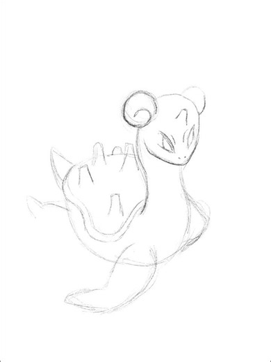 How to draw lapras from Pokémon