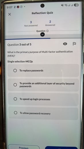 What is the primary purpose of Multi-factor authentication (MFA... | Filo