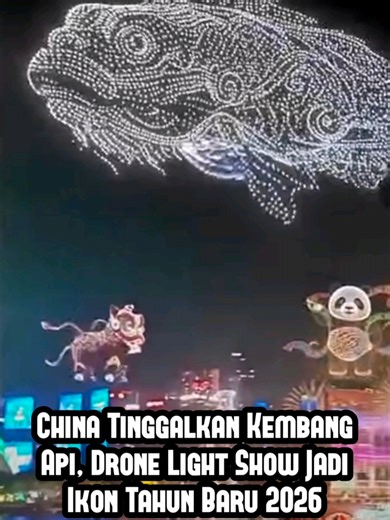 Drone Light Show: Ikon Tahun Baru 2026 di China