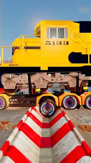 Trucks and Cars vs Gutter #201 | BeamNG.drive