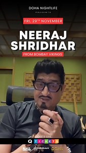 The legendary Indian film playback singer, composer and singer-songwriter Neeraj Shridhar, famous for being lead vocalist of Indian pop and rock group Bombay Vikings, is coming to perform live in Doha. 💰 QAR 75 🗓 Nov 29, 2024 📍 Black Orchid Mondrian 🎤 Live Music Tickets at www.q-tickets.com #NeerajShridhar #NeerajShridharQatar #NeerajLive #QTickets | Q-Tickets