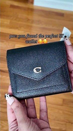 coach wyn small wallet 🖤👛 #unboxing #coach #wallet #luxury #aesthetic #coachwallet #bag #purse
