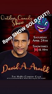 11K views · 446 reactions | LA TICKETS GOING FAST! #standupcomedy #davidaarnold | David A. Arnold | Facebook