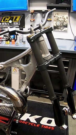 YZ300 fork rebuild in one minute! Tap or click the link in my bio to watch the full video on YouTube! After getting home from Vietnam, I couldn't wait to continue progress on the YZ build. I did a full fork rebuild using Pro X seals and bushings, Fast Metric hardware, and Cerakote on the upper fork tubes! Remember one of YOU is taking this bike home when it's complete! #yz300 #yz #yamaha #2stroke #bikebuild #braap #suspension #forks #rebuild #cerakote #satisfying #fyp #foryou