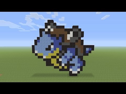 Minecraft Pixel Art - Blastoise Pokemon #009