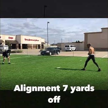 Defensive backs off-man coverage on a slant route (ShutdownU)