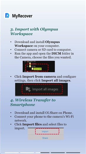 How to get pictures off your Olympus camera #datarecovery #olympus