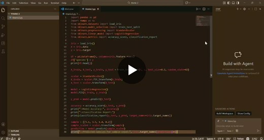 #machinelearning #python #datascience #codsoft #mlprojects #irisdataset #logisticregression | T.Sai Vaishali