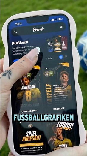 Fußball Vereinsgrafiken in Sekunden erstellen: Matchday, Aufstellung, Tor, Geburtstag & weitere ⚽️🔥