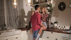 Passionate Couple Smeared Flour Evening Kitchen Stock Footage Video (100% Royalty-free) 1052889917 | Shutterstock