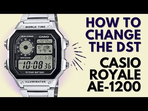 How to change the DST on a Casio Royale AE-1200 WH Watch