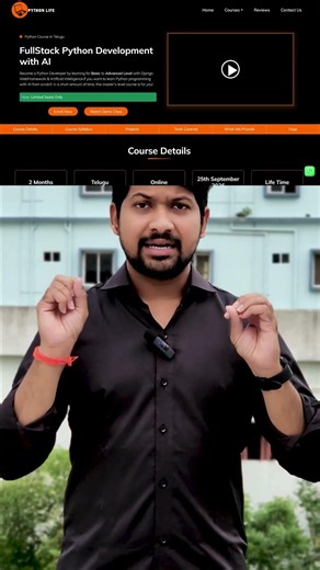 Full Stack Python with AI in Telugu