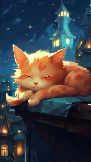 Calming Cat Purring Sound for Sleep and ASMR Relaxation | Baby Kitten's Soothing Lullaby