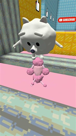 Coco And Pom Pom🫂PLAY A DUO MINECRAFT RUN TOGETHER! P.20 😃💙🤡 #blockblast #shorts #minecraft #roblox