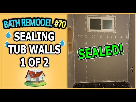Bathroom Remodel 70 - Sealing Tub Surround for Tile 1 of 2 | DensShield | Durock