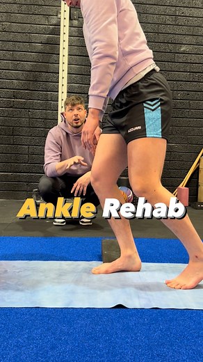 David Grey Rehab on Instagram: "Ankle Rehab Position (max propulsion) + Intent (push) + Load (Fatigue) A good combination for restoring cocontractions early on and giving tissues no choice but to work. —— Foot, Ankle, & Achilles Program in my bio if you want to see the approach I use with all my foot & lower leg clients 🦶 It shows you the exact step by step 4 phase system I use to take people from pain to high level plyometrics 📈 It’s been used by 4,000 people and you can get lifetime access t