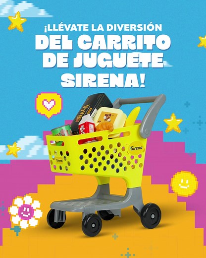 A partir de este jueves 4, por cada RD$500 de consumo en nuestras marcas, recibes 1 sticker para coleccionar. ⭐ ¡Reúne 10 stickers RD$100 pesos y canjéalos por tu carrito! 🛒✨ 📅Promoción válida para acumular stickers hasta el 31 de diciembre de 2025 y canjéalos hasta el 15 de enero de 2026. #SirenaRD #EsHoraDeJugarDeVerdad