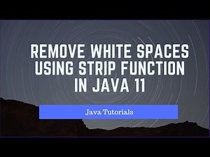 Java 12 Features -Strip Method