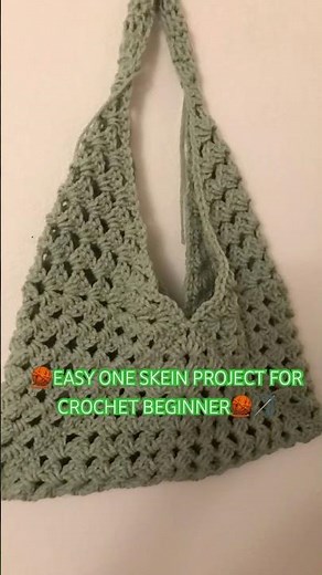 Easy one skein Project for beginner Crocheter 🧶 #crochet #beginners ​‪@michaels‬