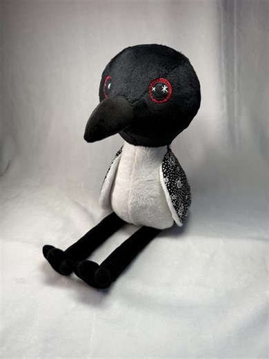Loon Art Doll | Minnesota State Bird | Whimsical Loon Plushie | Stupid Canadian Wolf Bird - Etsy