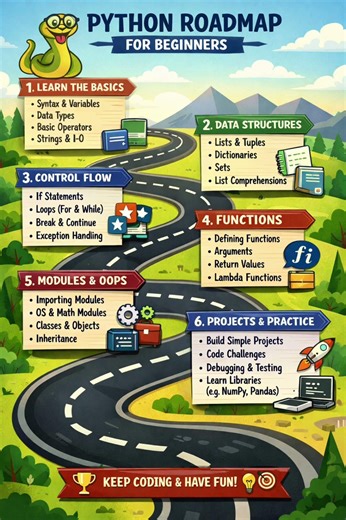Python roadmap for beginners 🔥#python #shorts #learntecheasy