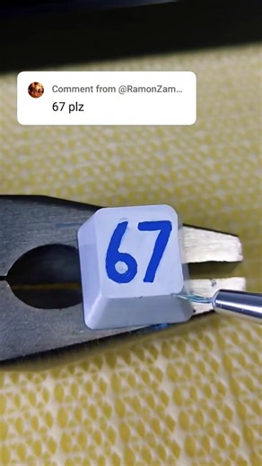 Drawing 6 for 67 meme but on custom keyboard! #67meme #drawing #keyboard #keycaps