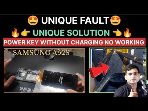 👉 UNIQUE FAULT SOLUTION|WITHOUT CHARGING POWER KEY NOT WORKING ✅|SAMSUNG A52S