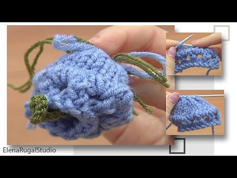 How to Knit Bell Flower Knitting Tutorial 12 Beautiful Flowers to Knit