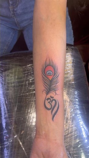 Peacock 🦚 feather 🪶 tattoo design #tattoo #shortfeed