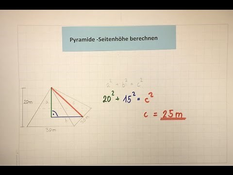Pyramid or cone - determining the side height | Mathematics | Lehrerschmidt