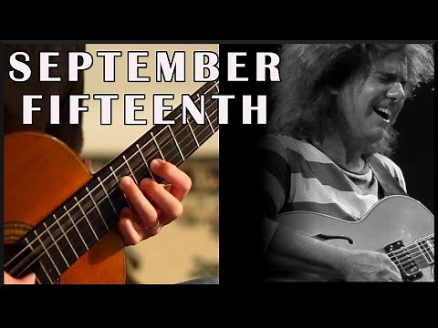 September Fifteenth by Pat Metheny and Lyle Mays - solo guitar cover