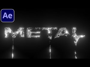 Melting Metal Text - After Effects Tutorial (NO PLUGINS)