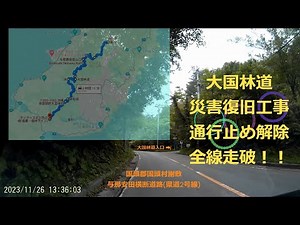 やんばる国立公園／大国林道(全線復旧)ノーカット縦走！！国頭村与那～大宜味村大保(1~3x) 2023,11,26