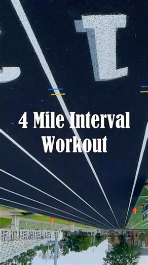 4 mile interval workout 🏃🏻 Full detailed breakdown in description