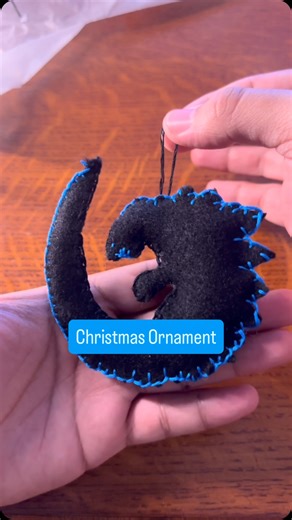 cfmakes | Godzilla Christmas ornament #christmas #christmascrafts #godzilla #christmastree #toho | Instagram