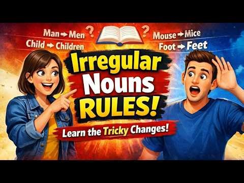 Singular and Plural Nouns Rules for Irregular Words | Master Tricky English Grammar Fast