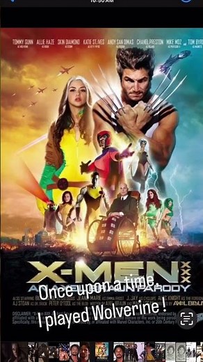 Once upon a time I played Wolverine in an Xxx parody by Axel Braun, miss those days!