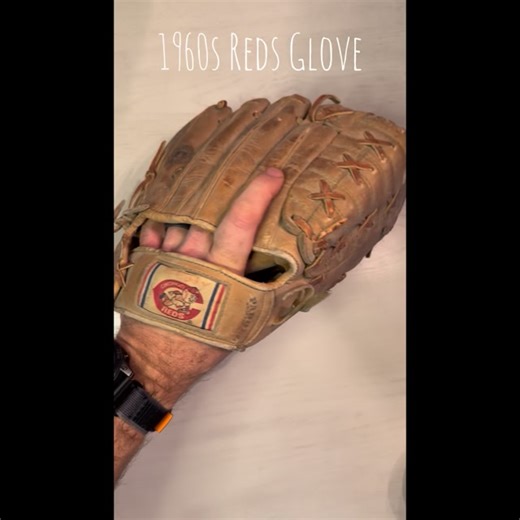 Glove of the Game on Instagram: "Built in the 1960s. Broken in by decades of catch. This Cincinnati Reds glove comes from a time when leather was thick, gloves were built to last, and the game meant everything. Every crease tells a story—summer nights, dusty fields, and the simple joy of playing catch. A true piece of Reds history. Love your glove. ⚾️#cincinnatireds #gloveofthegame #baseball #loveyourglove #baseballglove"
