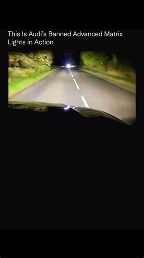 sci || tech || history on Instagram: "These headlights were so advanced, the U.S. had to ban them. 🚨 ❌ Audi’s Matrix LED system uses dozens of individually controlled lights that can dim or brighten in real time, carving out dark zones around cars and signs while keeping the rest of the road lit like daylight. 🌙✨ It means you’re basically driving with high beams on all the time, without ever blinding oncoming traffic. Europe has had this for years, but only recently has U.S. regulation caught 