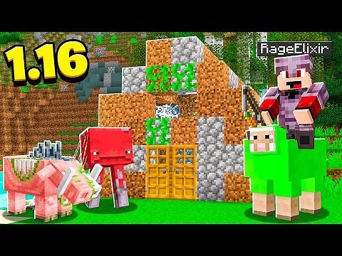 Surviving My First Day in Minecraft 1.16!