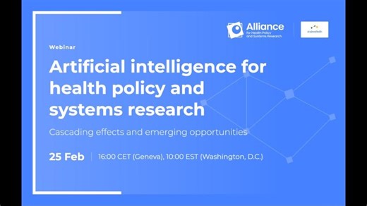 AI for HPSR: Cascading effects and emerging opportunities | Alliance for Health Policy and Systems Research