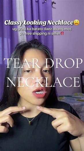 Tear drop Necklace😩🫶 #necklace #teardropnecklace #classynecklace #affordablenecklace #necklaceforwomen