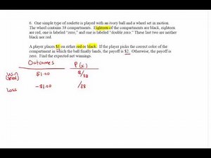 Expected Value with Roulette