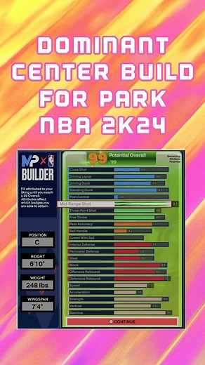 This is the Most Dominant Center Build to Run in the Park in NBA 2K24! #nba2k24 #2k24 #nba2k #2kcommunity | Mavs Gaming