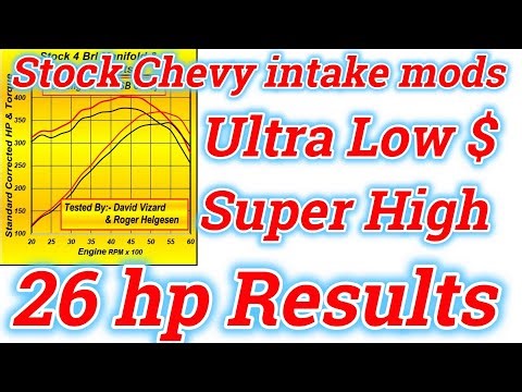 OE SBC 4 brl intake mods for a whopping 26 HP increase!