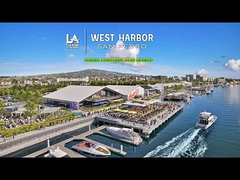 $150 Million San Pedro West Harbor Drone Construction Update