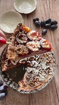 Tarta frangipane ze śliwkami #pyszne #tart #frangipane