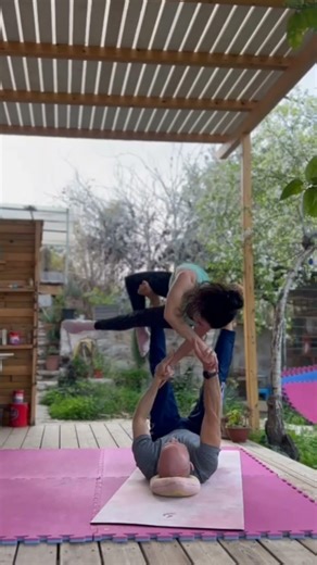 #acroyoga cool move for advanced sequence #yoga #couplegoal #acrobalance #dance #acrobatics #acro
